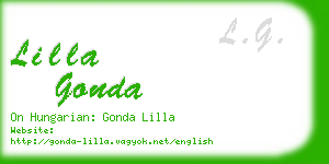lilla gonda business card